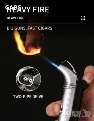 Луксозен комплект за пури GALINER,запалка,резачка и пепелник, снимка 7 - Запалки - 49903541