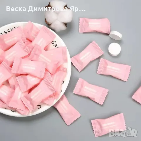 Кърпи за почистване на лице и ръце с форма на маршмелоу HZS511, снимка 13 - Козметика за лице - 47683157