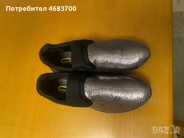 Дамски сникърси с пайети, снимка 2 - Маратонки - 52892218