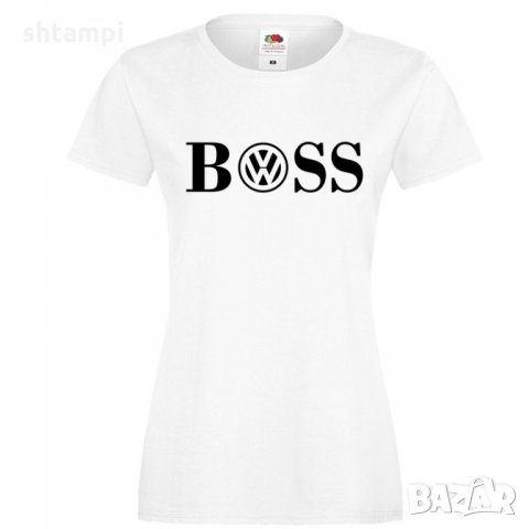 Дамска тениска VW Volkswagen BOSS, снимка 2 - Тениски - 32858387