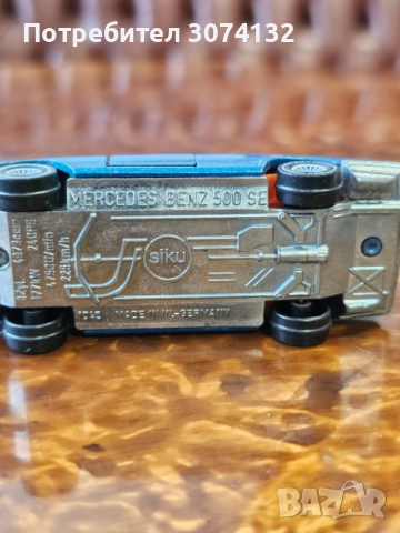 Метална колекционерска количка Mercedes Benz 500 SE, снимка 2 - Колекции - 52447706
