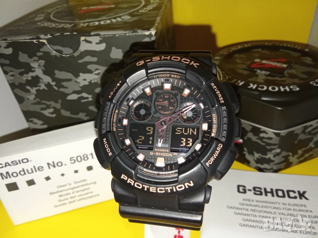 Специален мъжки часовник Casio G-Shock GA-100GBX