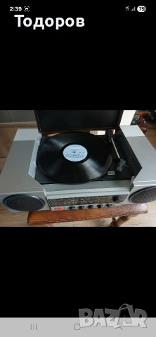 Ретро музкална уредба тунер усилвател и грамофон Вега РЕ301 С, снимка 11 - Грамофони - 53293679