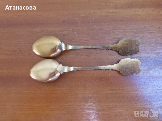 Сувенирни лъжички 2 бр с емайл Ленинград СССР , снимка 5 - Антикварни и старинни предмети - 49377897