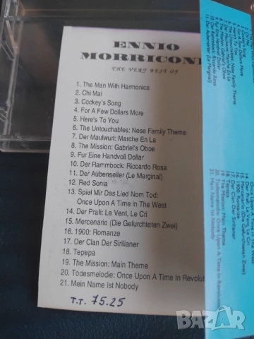Ennio Morricone - The very best - аудио касета музика, снимка 2 - Аудио касети - 52406530