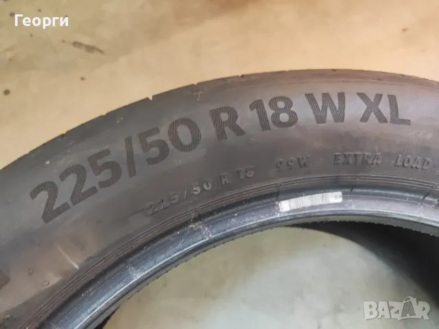 2бр.летни гуми 225/50/18 Continental, снимка 3 - Гуми и джанти - 50410800