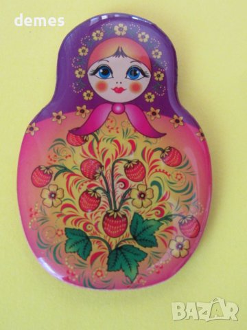Автентичен магнит-матрьошка от Русия, снимка 3 - Колекции - 44020414