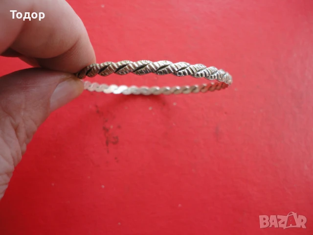 Старинна метална гривна 4, снимка 3 - Гривни - 50460577