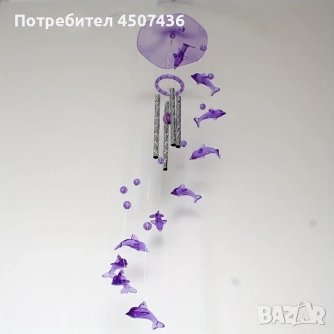 Красиви,Декоративни вятърни камбанки с делфини Wind Chime, снимка 2 - Декорация за дома - 50390873