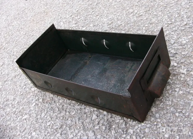 Метален САНДЪК открит Контейнер Кутия Каса Касета Касетка преносим Органайзер за Инструменти БАРТЕР, снимка 4 - Други инструменти - 48524155