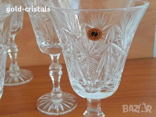  кристални чаши , снимка 5 - Антикварни и старинни предмети - 28757164