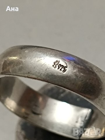 Сребърен пръстен Версаче Буква ЕЕ, снимка 2 - Пръстени - 43924201