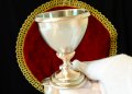 Английски бокал,чаша от калай. , снимка 1 - Антикварни и старинни предмети - 37275212