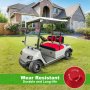 10L0L Комплект калъфи за седалка за количка за голф, дишащ, миещ се, червен, снимка 8