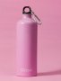 Алуминиева бутилка за вода розова 1литър , Autsel Aluminum Water Bottle 1l, снимка 1 - Аксесоари за велосипеди - 43224766