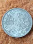 Куриозна Сребърна Монета 1 лев 1913 г Царство България с дефект на Реверса при отсичането 17103, снимка 6