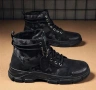 Нови мъжки кубинки черни камуфлажни непромокаеми ботуши тактически обувки 44/45, снимка 1