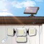DSLebeen соларни LED прожектори със 2 сензора за движение - водоустойчив IP65, снимка 1 - Соларни лампи - 43734716