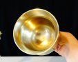 Величествен бронзов бокал,чаша,халба 800 мл. , снимка 2