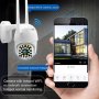 WIFI  Нови Куполна PTZ Камера с 24LED диода, 2MP 1080P, снимка 5