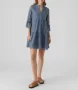 Дамска синя бохо дантелена лятна рокля Vero moda Нова с етикет, снимка 6