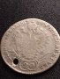 Сребърна монета 20 кройцера 1817г. Франц първи Виена Австрийска империя 61331, снимка 6