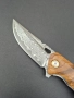 Сгъваем джобен нож,дамаска стомана,съчмен лагер,Flipper Outdoor Tool, снимка 7