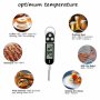 Цифров електронен термометър със сонда за храни и течности от -50 до +300 градуса за мляко вода месо, снимка 1