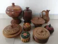 Кръгли дървени кутии , снимка 1