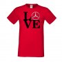 Мъжка тениска Mercedes LOVE, снимка 1 - Тениски - 32615691