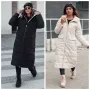Дамско зимно яке GLAMPUFF, двулицево, ватирано с качулка, 2цвята , снимка 1