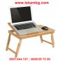 Бамбукова маса за лаптоп с охладител Bamboo Table, снимка 11