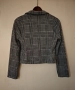 Ново дамско есенно яке от плат S размер сиво черно каре, снимка 2