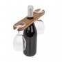 Дървена стойка за пикник чаши и вино, снимка 3