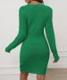 Стилна рокля в зелено , снимка 3