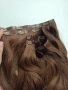 Европейска естествена коса 250гр.55см.с клипси, снимка 1