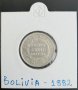 Сребърна монета Боливия 20 Сентавос 1882 г. /1, снимка 1
