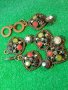 СТАРА МЕДНА ГРИВНА с МНОГО ЦВЕТНИ КРАСИВИ КАМЪНИ 14241, снимка 9