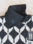 Блуза черно и бяло с поло яка цвят размер M/40, снимка 4