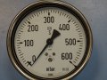 Манометър WIKA Ф100, 0-600 mbar, снимка 2