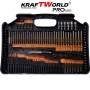 Комплект битове и свредла kraftworld – 246 части в куфар | HSS + дърво + зидария, снимка 8