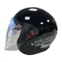 Каска за мотор, скутер, черен гланц, снимка 1