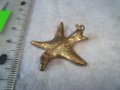 БЛЕСТЯЩА ЗЛАТИСТА ФЕШЪН АРТ КРИСТАЛНА ФИГУРАЛНА БРОШКА - МОРСКА ЗВЕЗДА 27733, снимка 7
