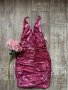 Нова клубна рокля с етикета House London  метален металически ефект в златисто лилав цвят бляскава , снимка 18