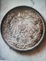 1/2 Mark Deutches Reich 1916 Silber , снимка 2