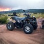 Бензиново ATV 200cc Grizzly PRO с LED бар - Blue Camouflage