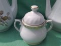 Български порцелан две кани и захарница, снимка 3