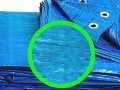 Платнище,покривало, тента за навес чергило брезент полиетиленово,защитно от 2 до 15 м. сини с капси, снимка 6