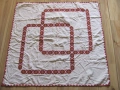 Каре, покривка, ръчна бродерия, шопски мотиви 105х100см., снимка 1