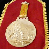 Есен релефно пано,плакет,медал,картина от калай на WMF. , снимка 8 - Антикварни и старинни предмети - 27711259